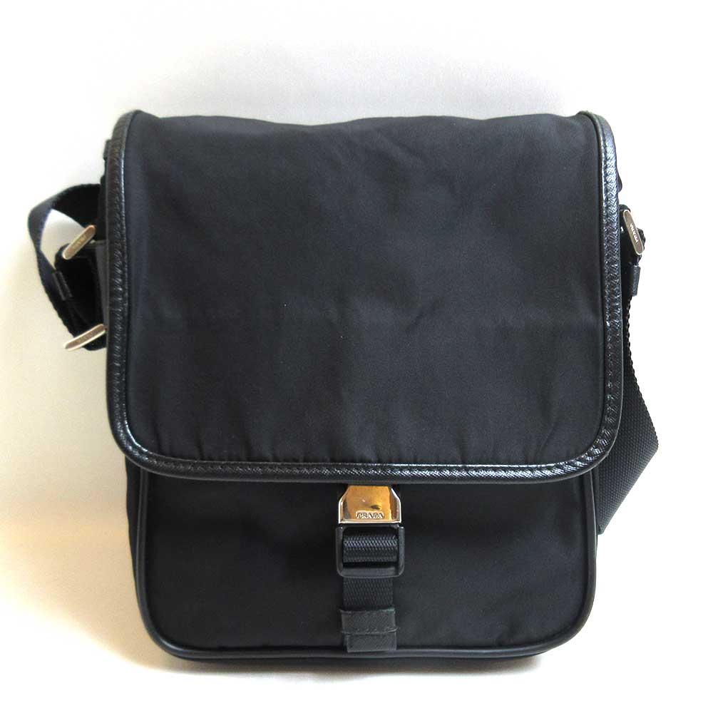 Prada Nylon Shoulder Bag Black