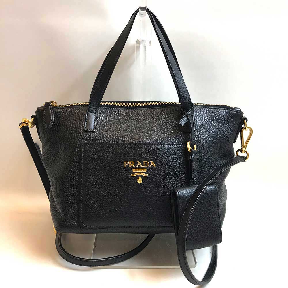 Prada Leather 2WAY Handbag 1BA068 in Great Condition