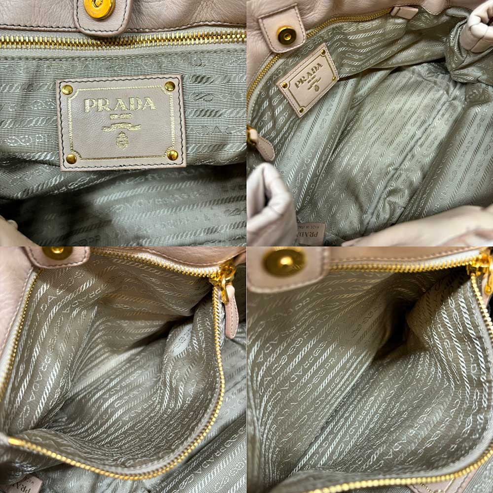 Prada Nappa Leather 2-Way Handbag in Very Good Condition