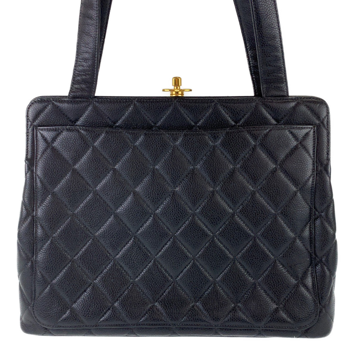 Chanel Vintage Caviar Skin Tote Bag