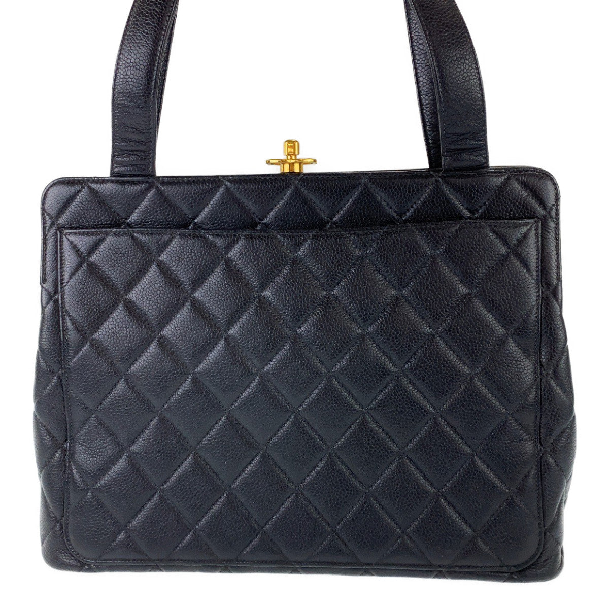 Chanel Vintage Caviar Skin Tote Bag