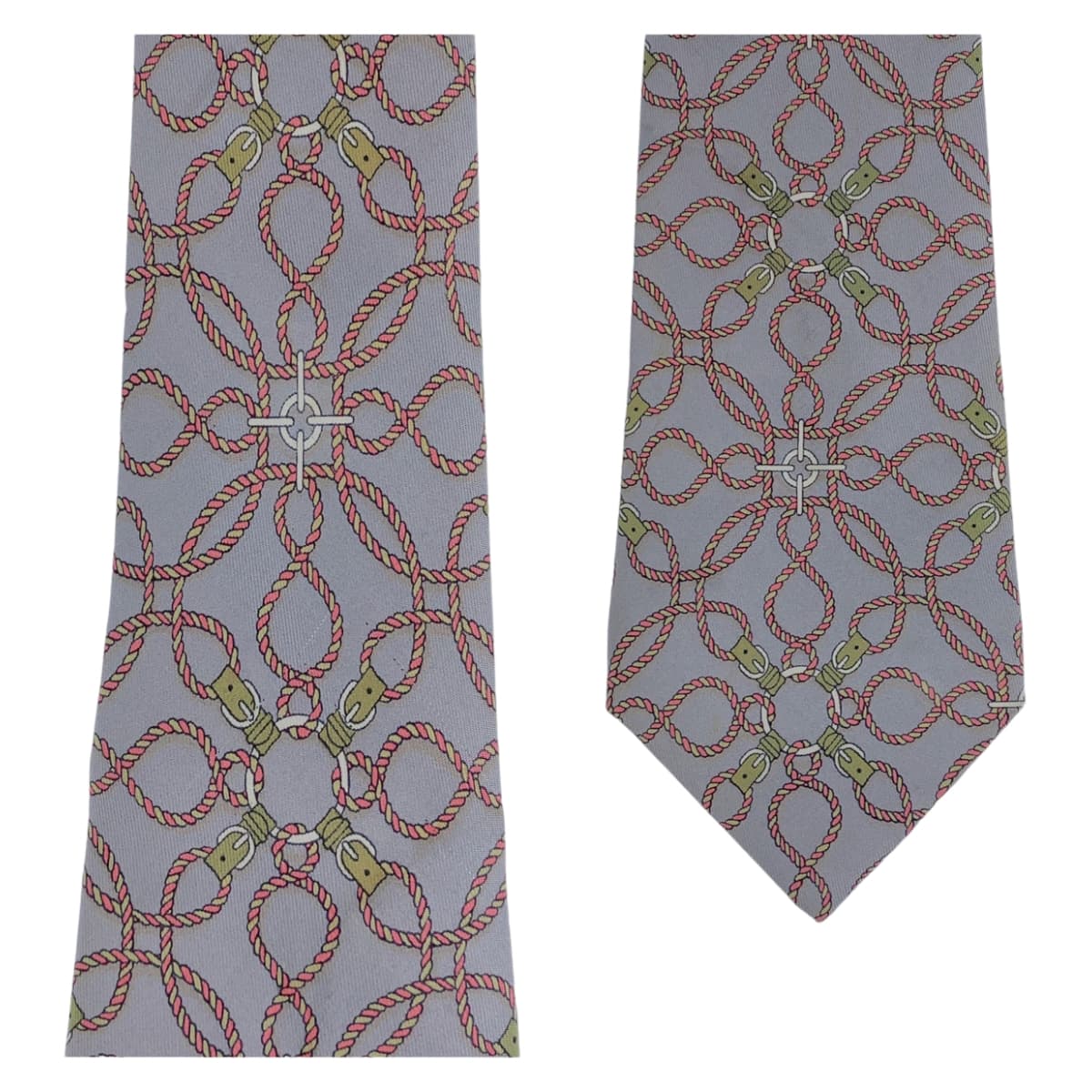 Hermes Silk Tie 304413 in Very Good Condition