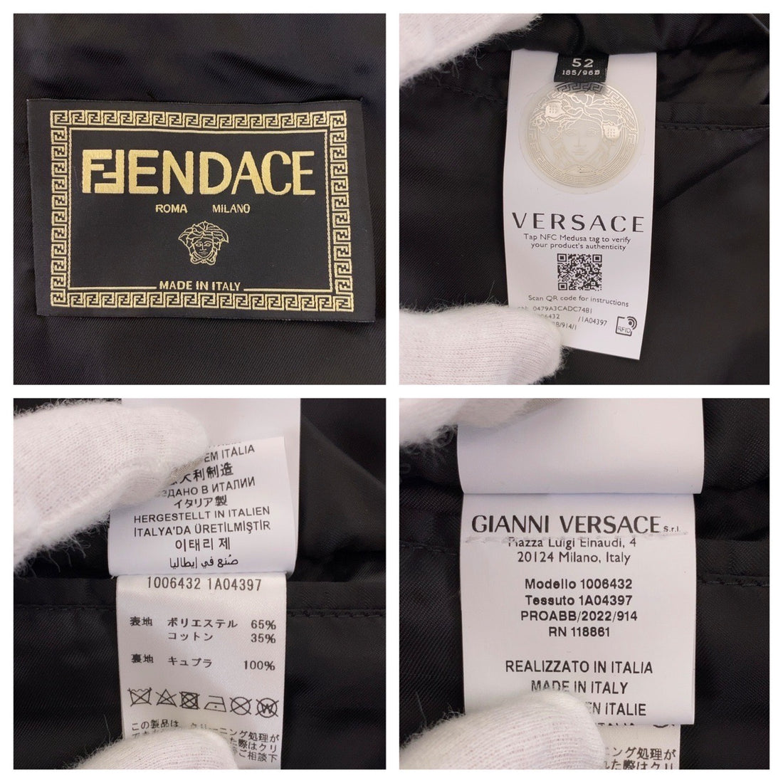 Fendi Fendace Zucca Medusa Jacquard Blazer Jacket in Excellent Condition