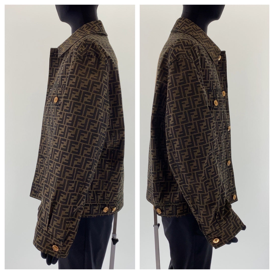 Fendi Fendace Zucca Medusa Jacquard Blazer Jacket in Excellent Condition