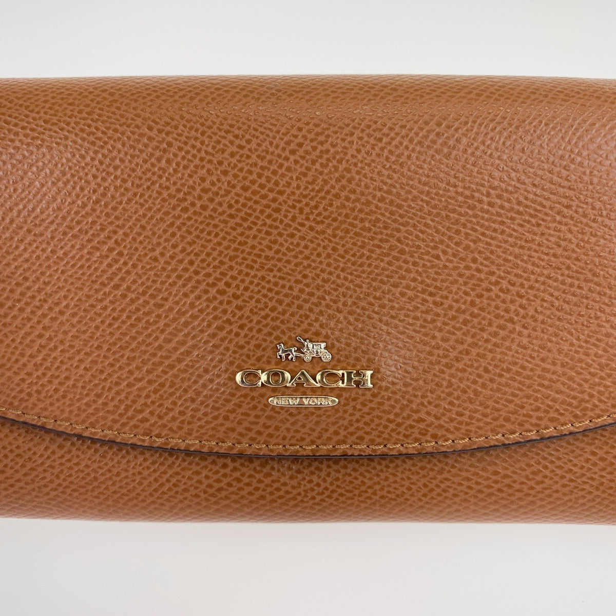 Coach Brown Leather Long Wallet 304883 in Good Condition