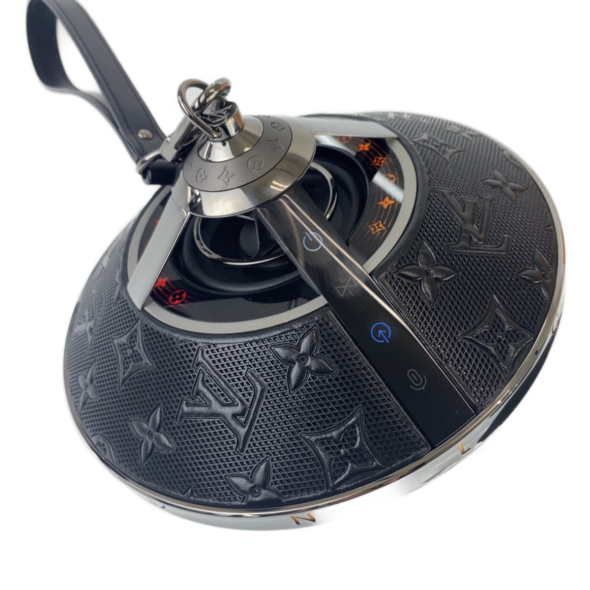 Louis Vuitton Horizon Light Up Speaker Black Metal Bluetooth