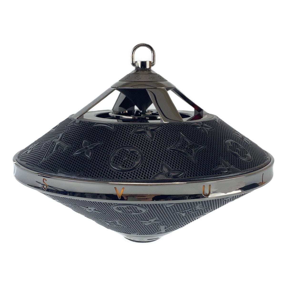 Louis Vuitton Horizon Light Up Speaker Black Metal Bluetooth