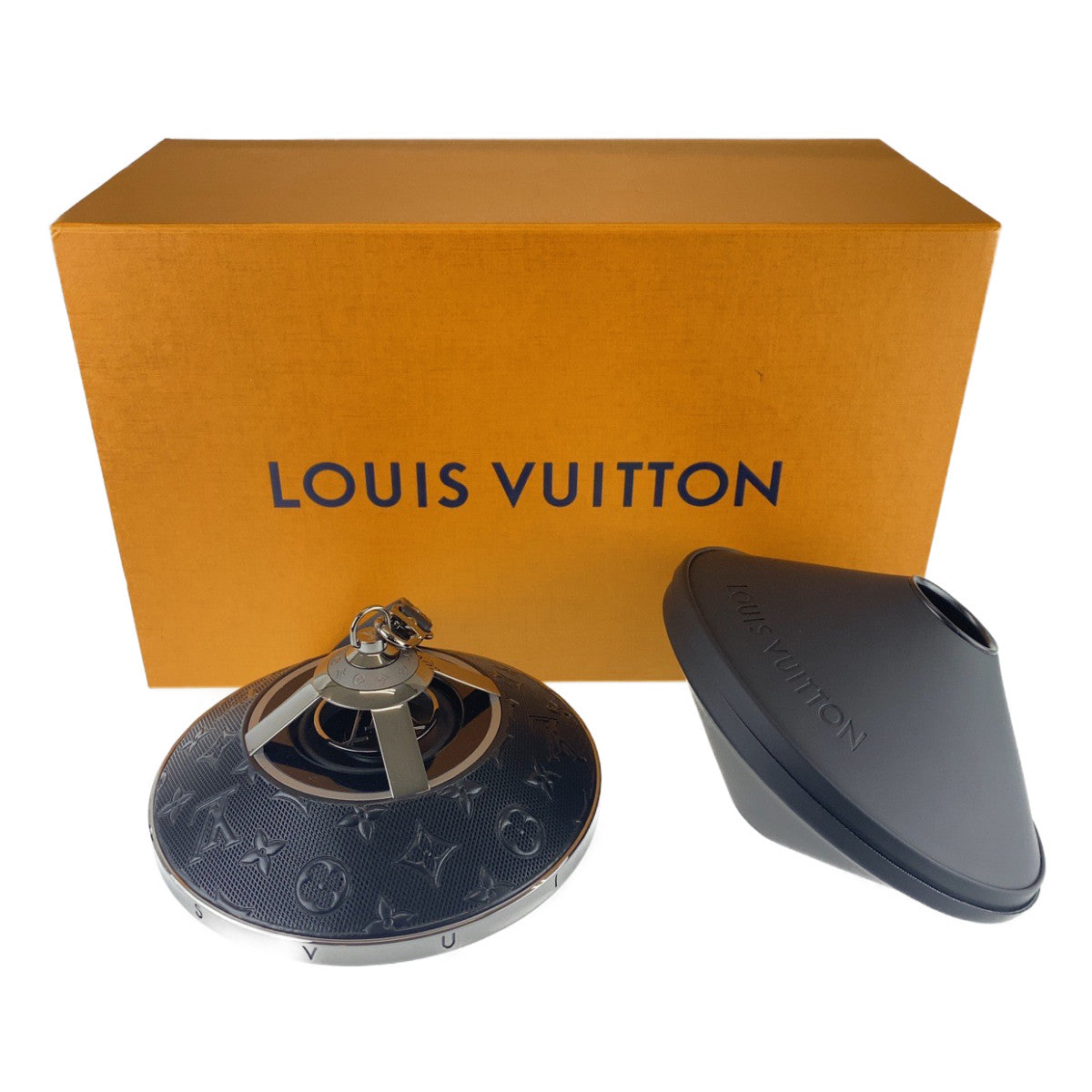 Louis Vuitton Horizon Light Up Speaker Black Metal Bluetooth