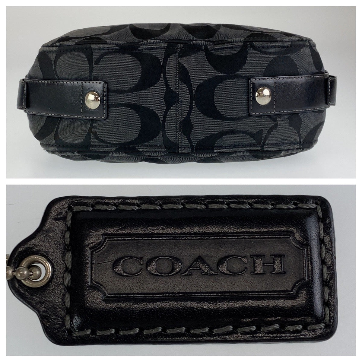 Coach Zoe Canvas/Leather Handbag 12674 in Very Good Condition