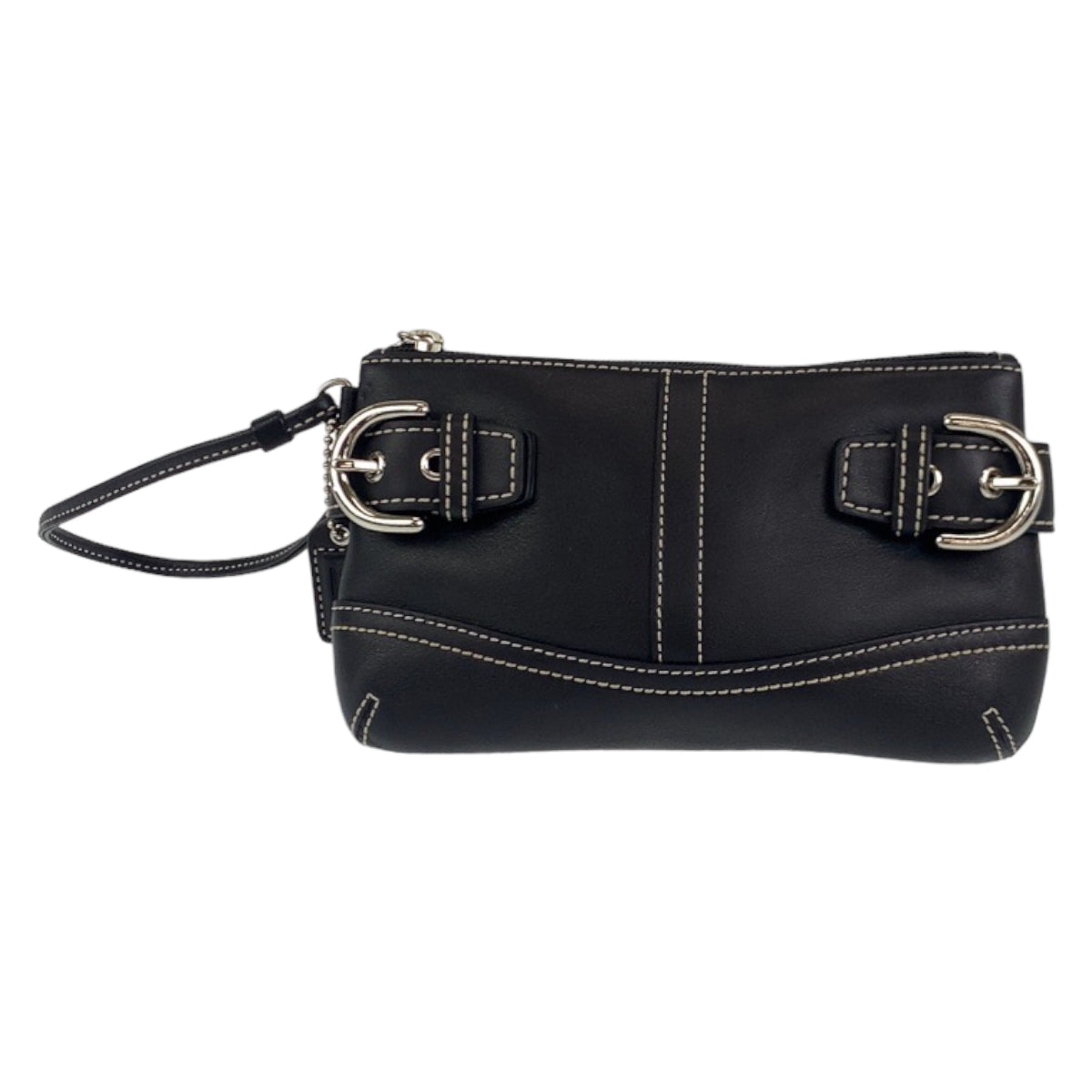 Coach Black Leather Pouch for Women in Very Good Condition