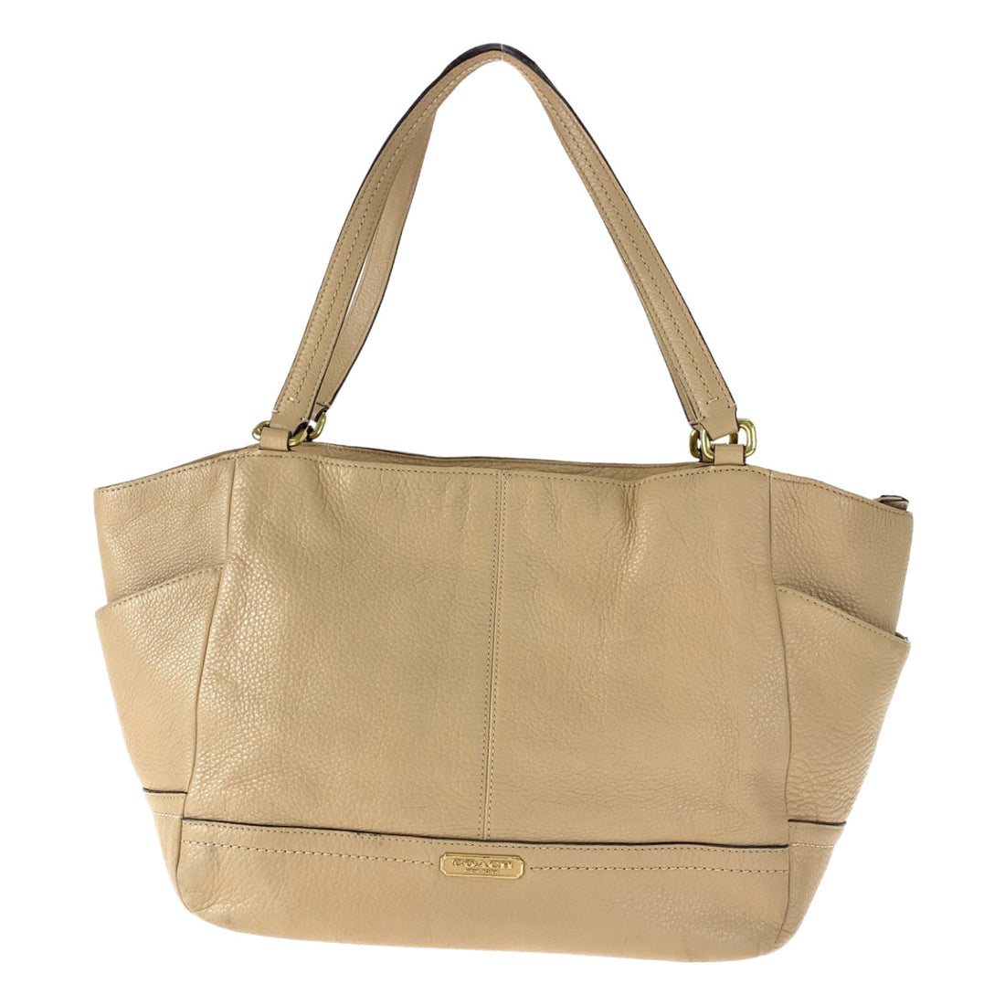 Coach Beige Leather Tote Bag F23284