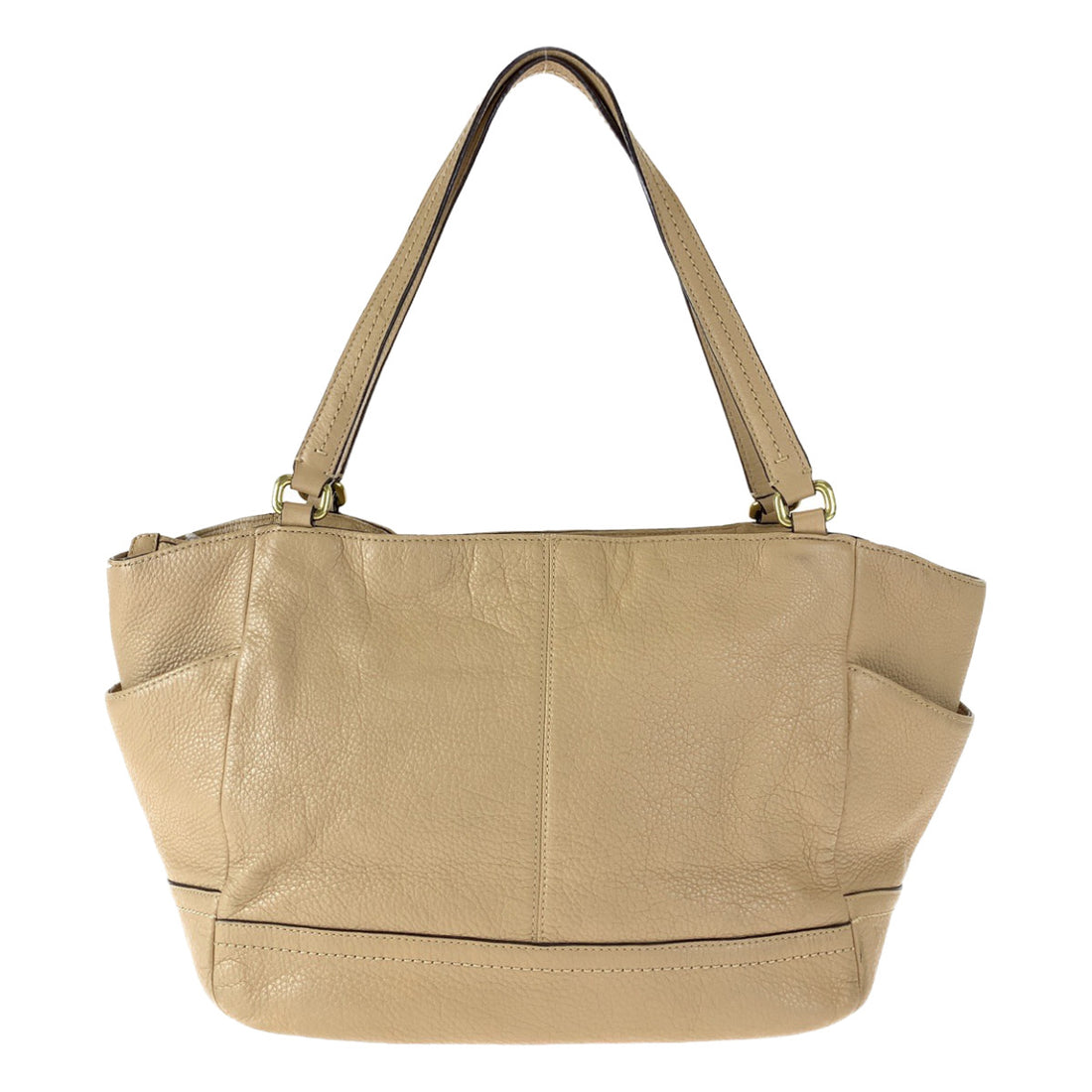 Coach Beige Leather Tote Bag F23284