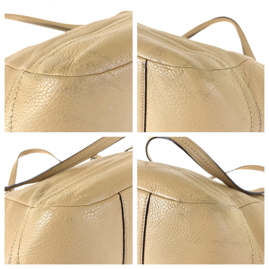 Coach Beige Leather Tote Bag F23284