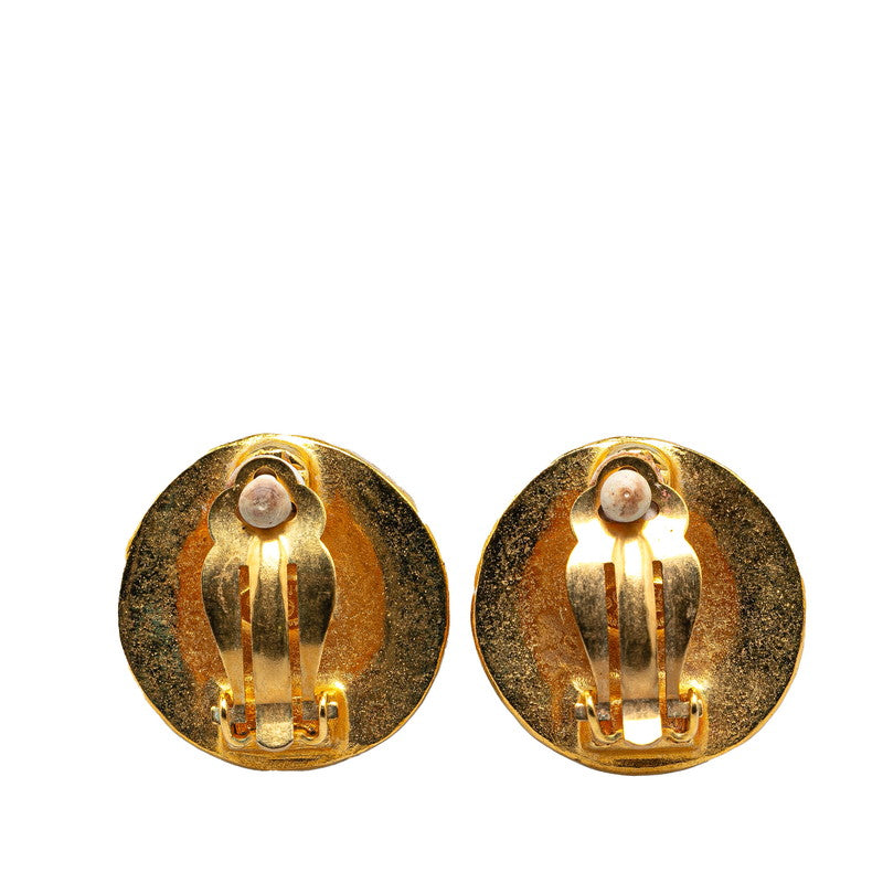 Chanel Coco Mark Gold Earrings