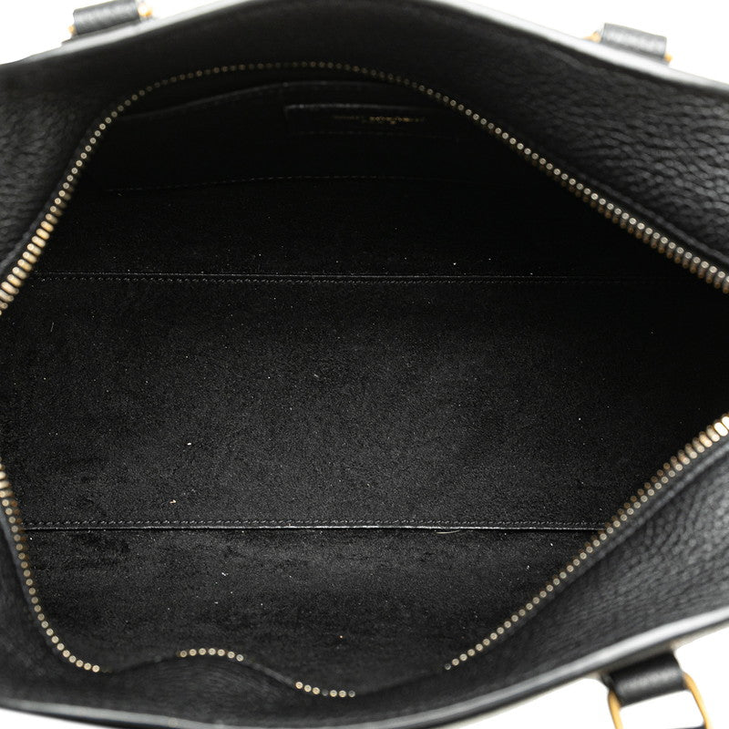 Saint Laurent Leather Duffle Rock Baby Handbag 655008