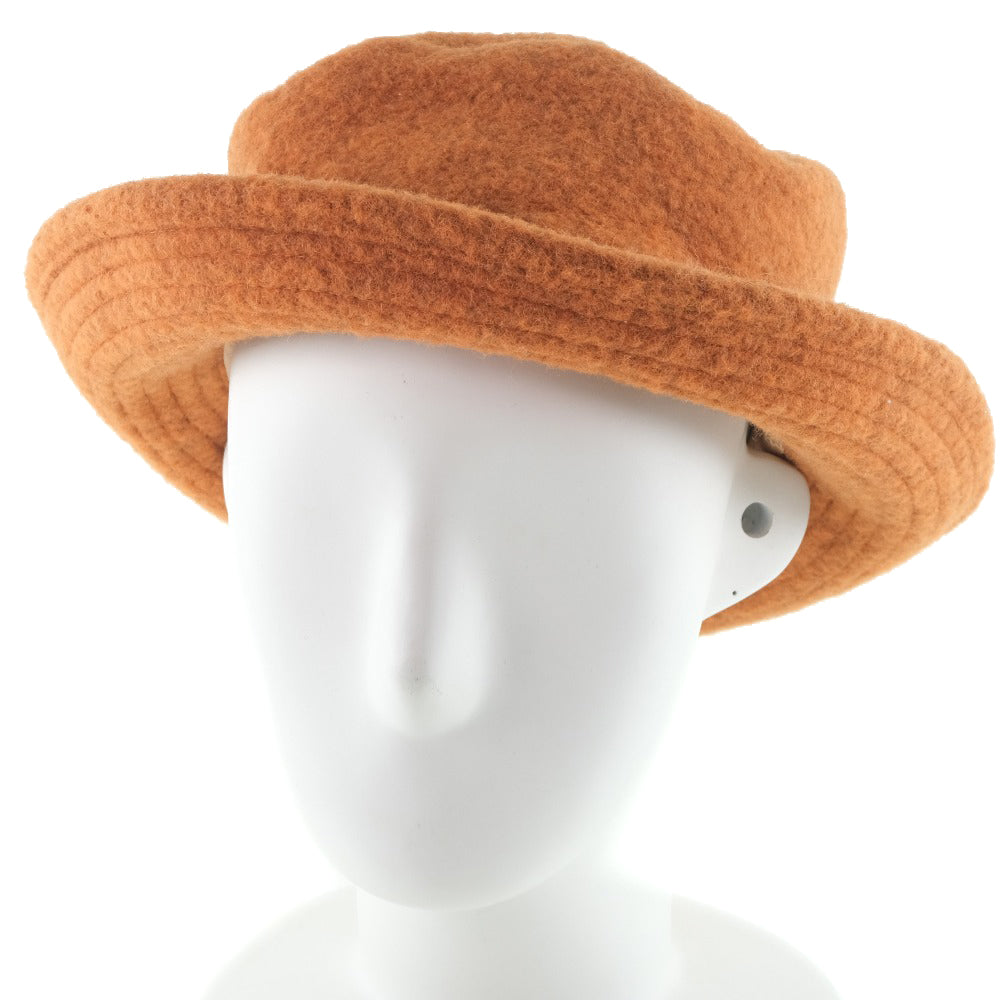 Hermes Wool Nylon Orange Hat