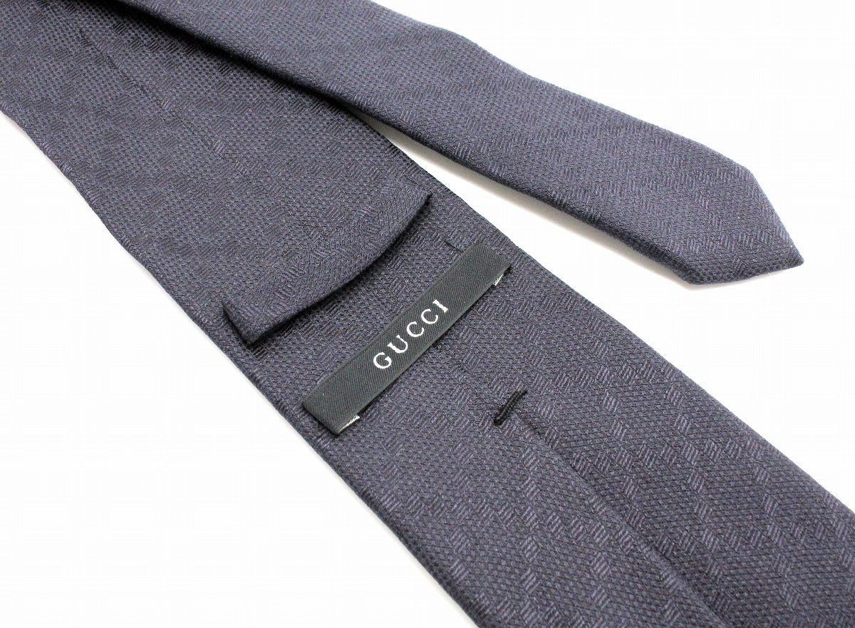 Gucci Silk 100% Necktie Navy