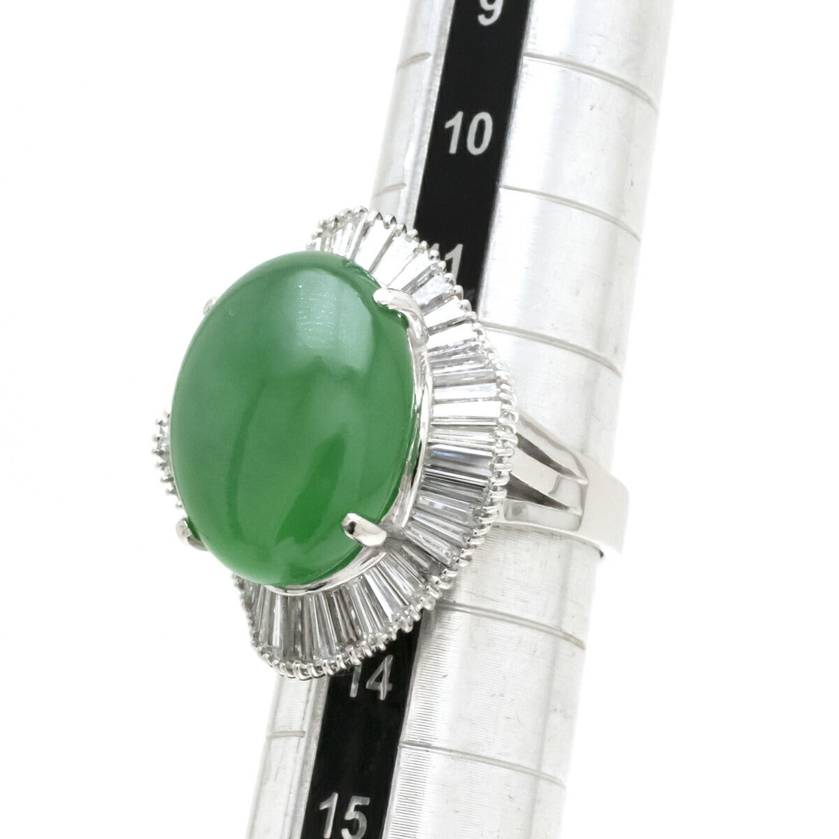 Jadeite Diamond Ring Platinum