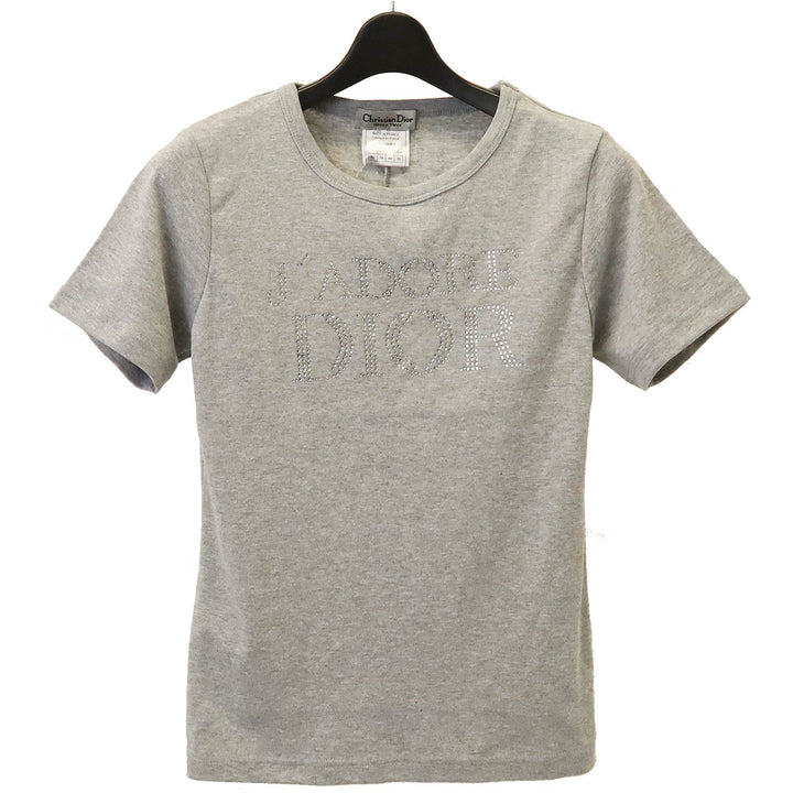 Dior J'ADORE T-shirt Cotton Gray in Pristine Condition