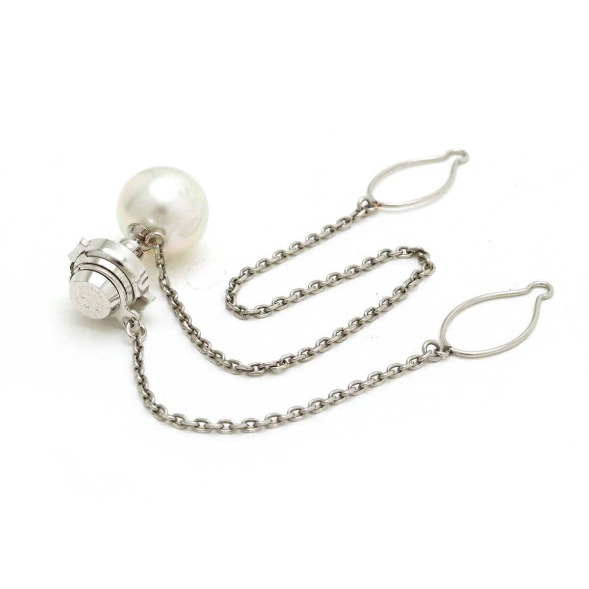 Pt900 Pearl Tie Tack Tie Pin