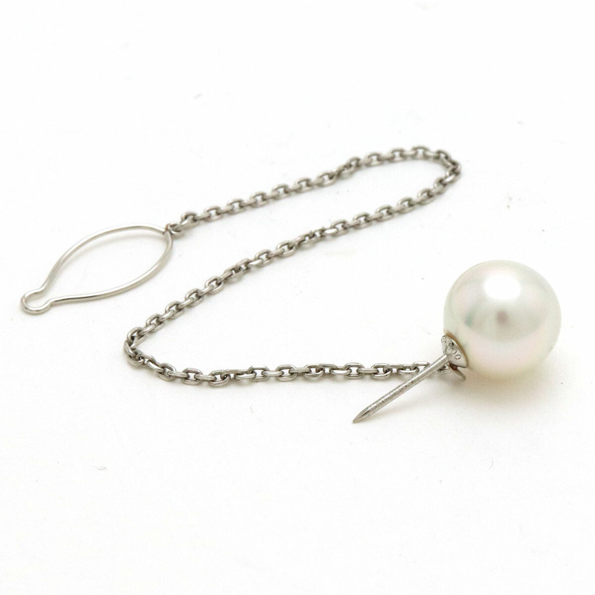 Pt900 Pearl Tie Tack Tie Pin