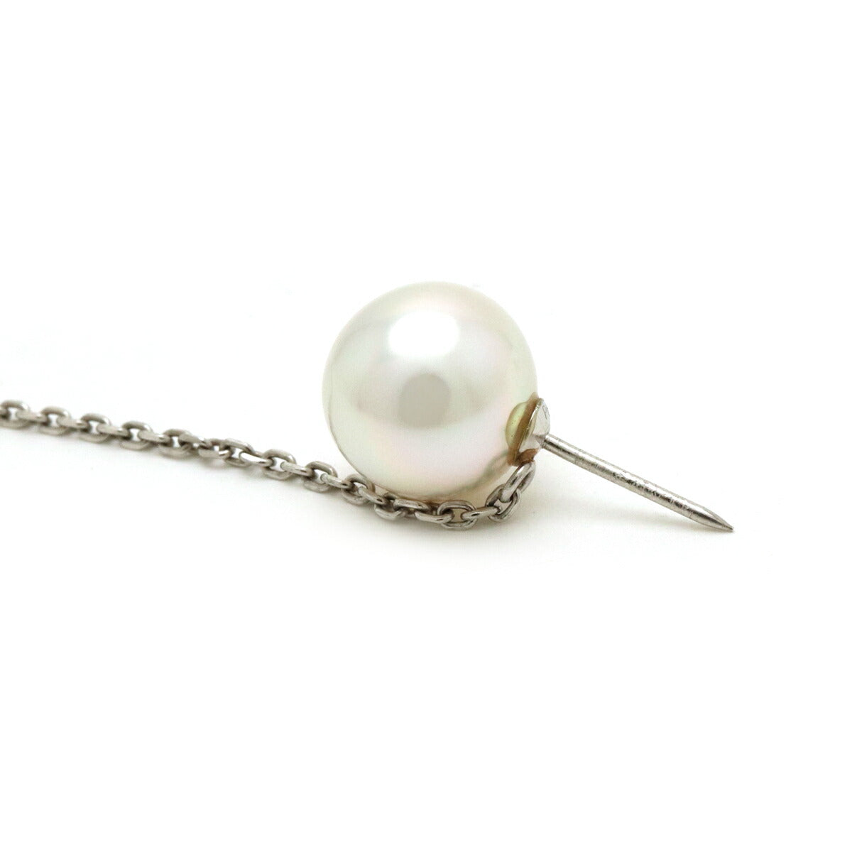 Pt900 Pearl Tie Tack Tie Pin