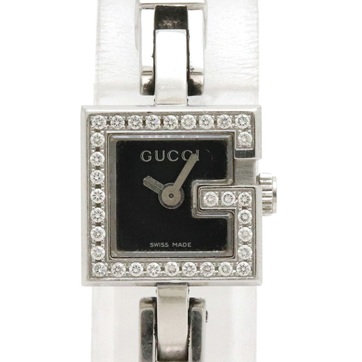 Gucci G Mini Diamond Bezel Black Dial Watch