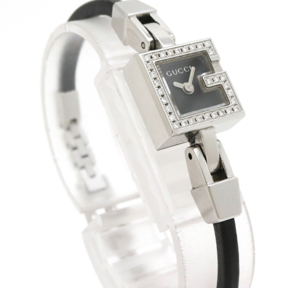 Gucci G Mini Diamond Bezel Black Dial Watch