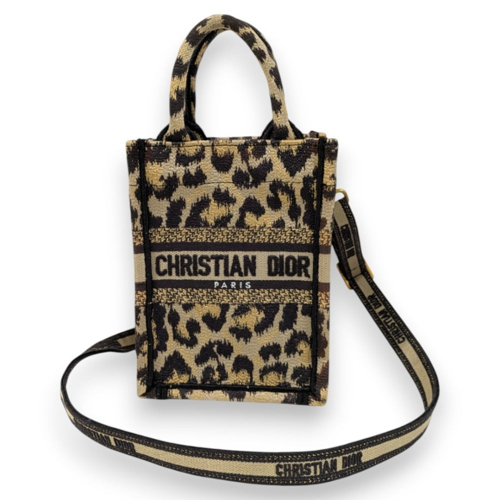 Christian Dior Book Tote 2way Shoulder Bag