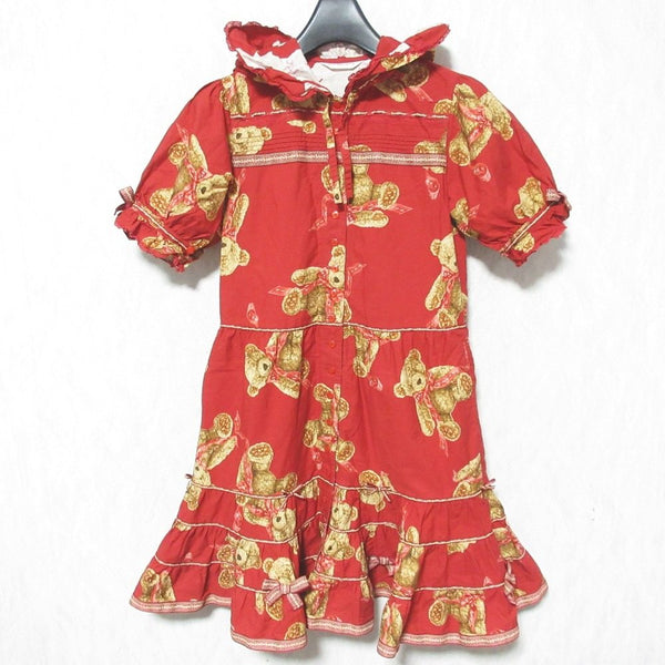 BABY PINK HOUSE Teddy Bear Print Dress