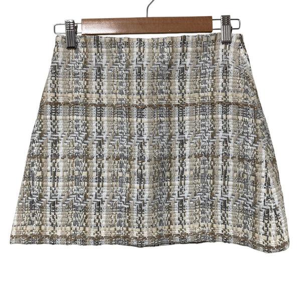 alice+olivia tweed mini skirt