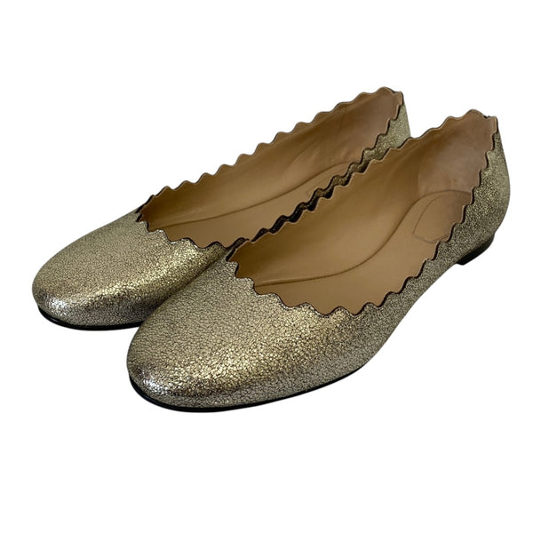 Chloe Leather Ballerina Flats