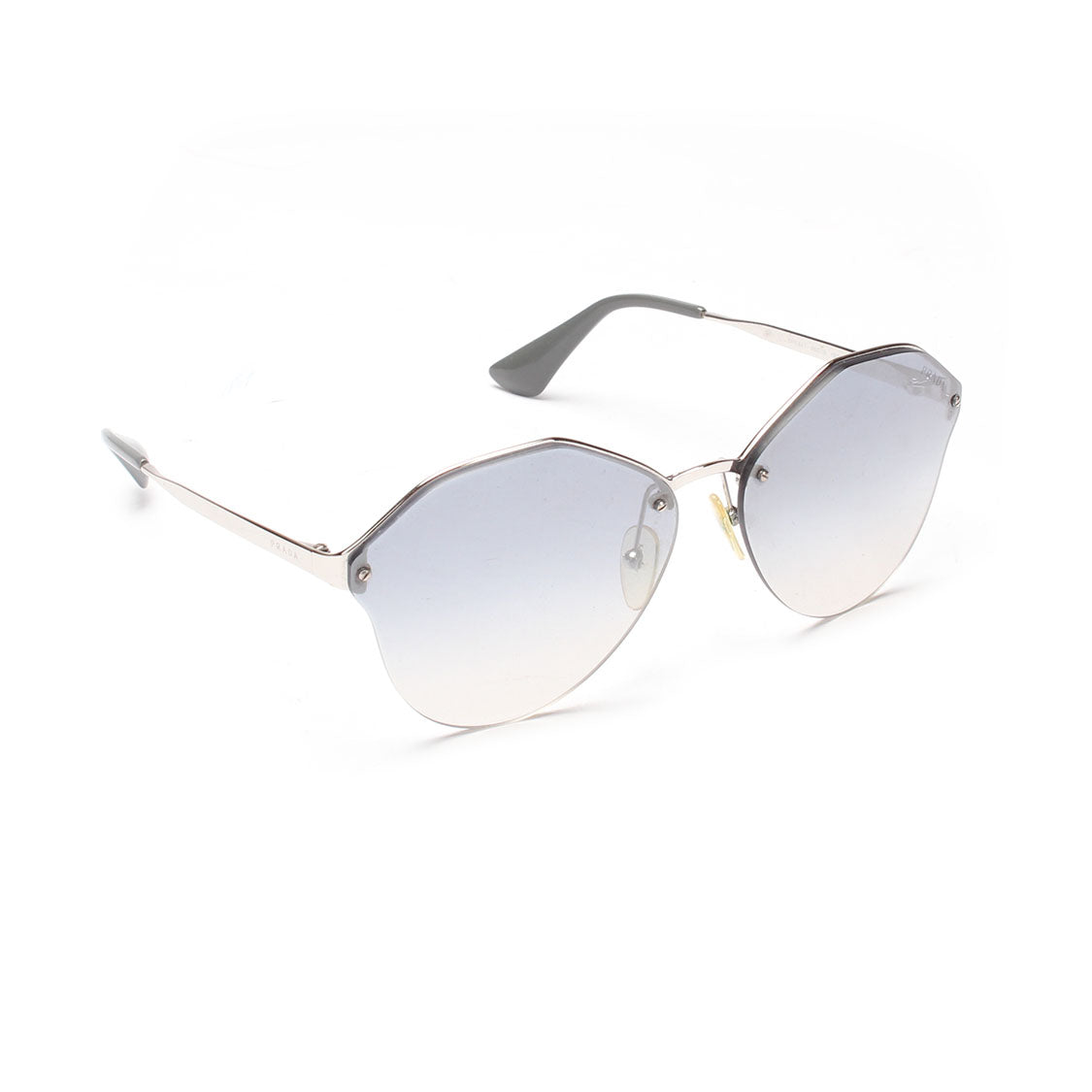 Prada Oversized Tinted Sunglasses Metal Sunglasses SPR 64T in Good condition