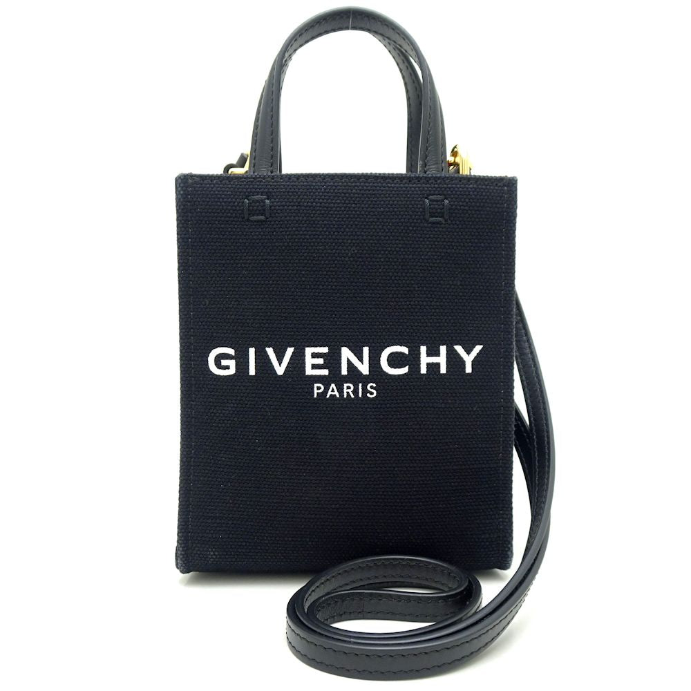 Givenchy G Tote Vertical Mini Canvas Leather Bag