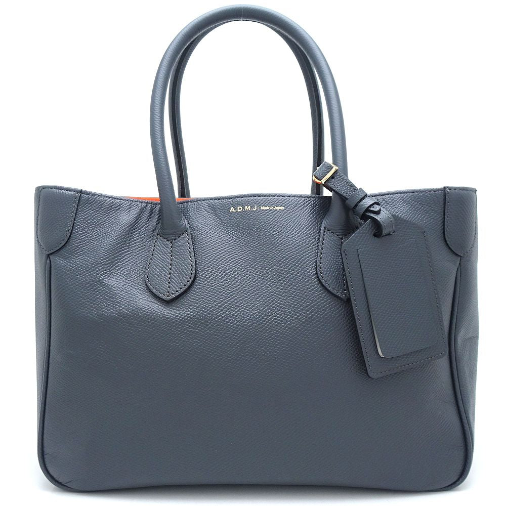 A.D.M.J. Leather Tote Bag Gray