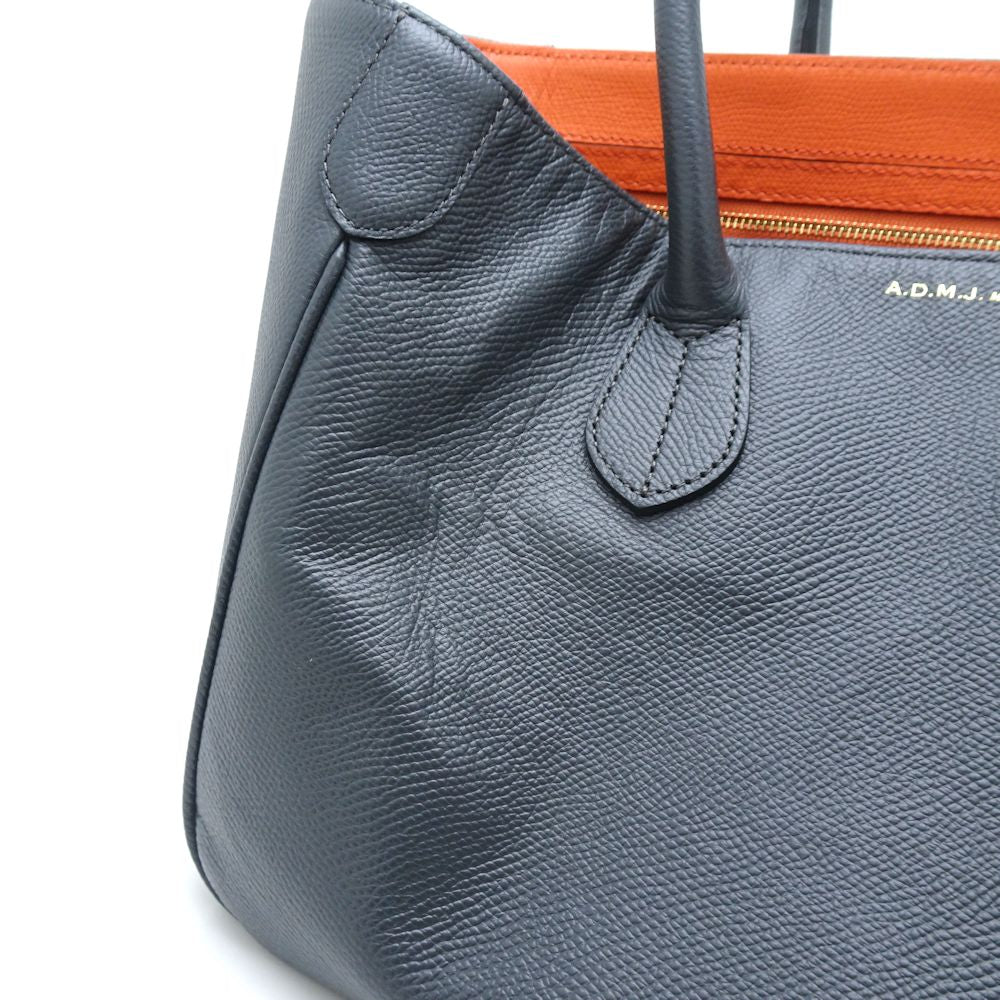 A.D.M.J. Leather Tote Bag Gray