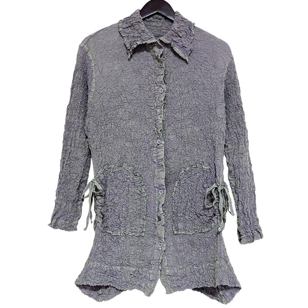 me ISSEY MIYAKE long sleeve pleated shirt