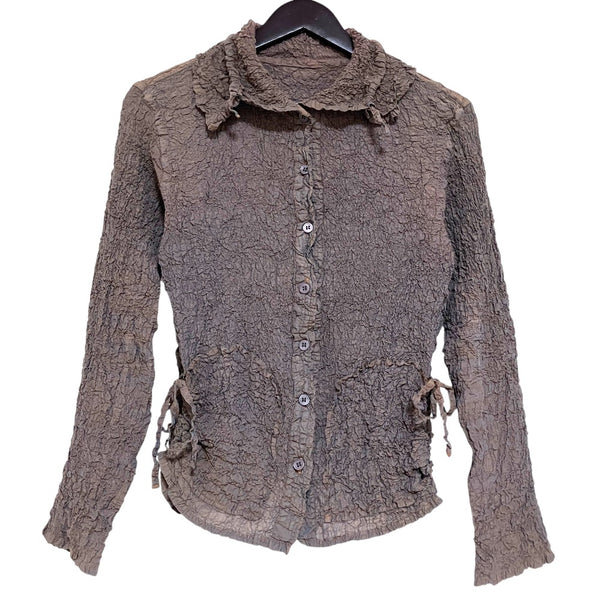 me ISSEY MIYAKE Pleated Long Sleeve Shirt