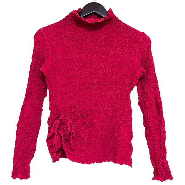 me ISSEY MIYAKE Cauliflower Pleats High Neck Top
