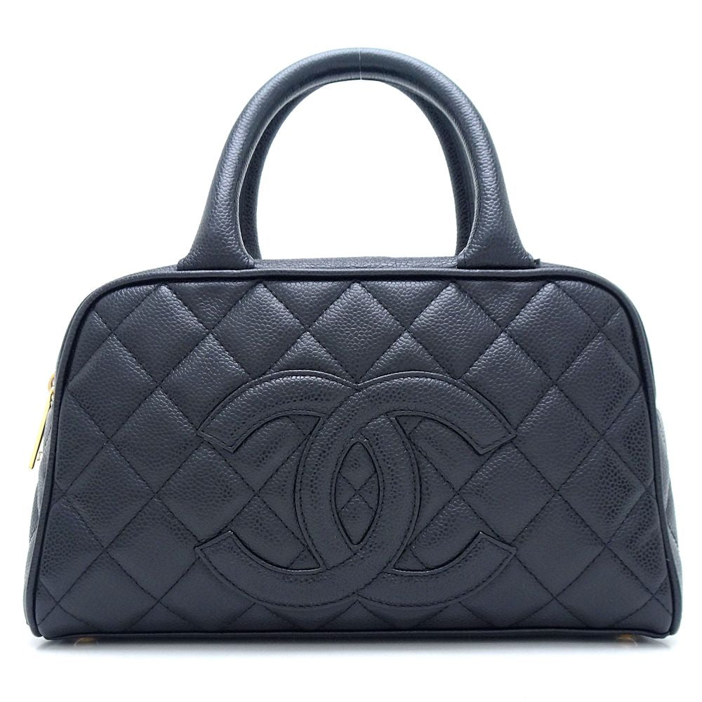 Chanel Caviar Mini Boston Handbag A20996