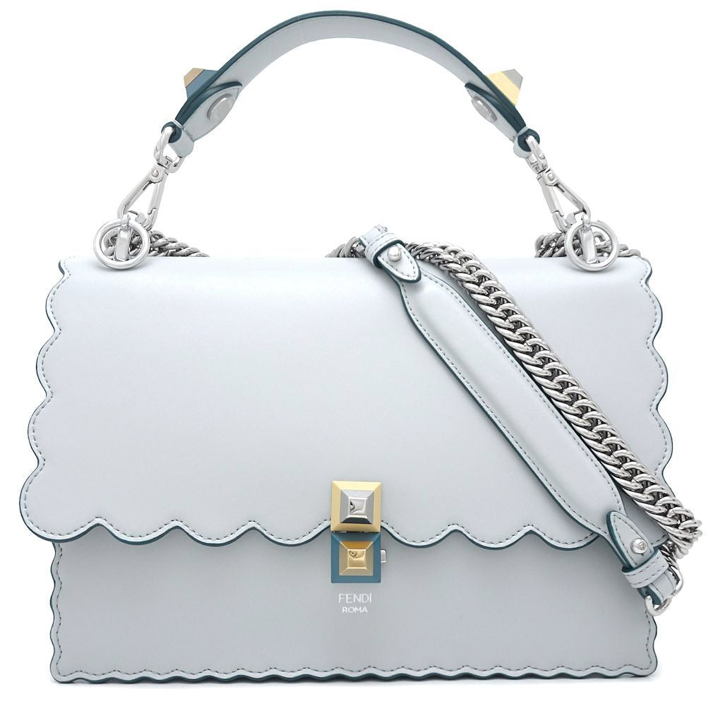 Fendi Can I Shoulder Bag Calf Gray