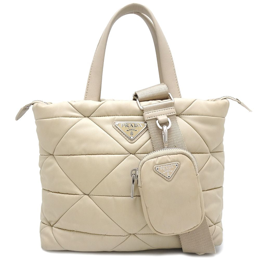 Prada Nylon Leather 2Way Bag 1BG373