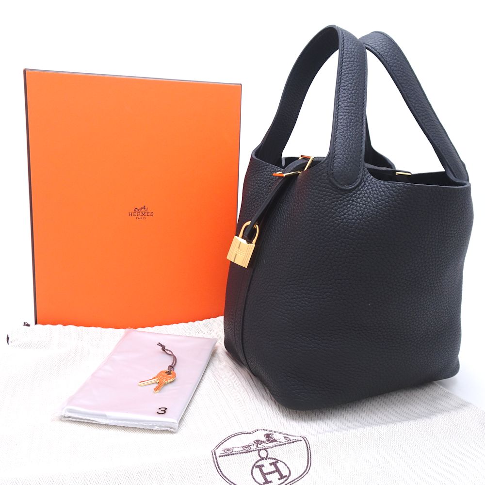 Hermes Picotin Lock PM Handbag Black