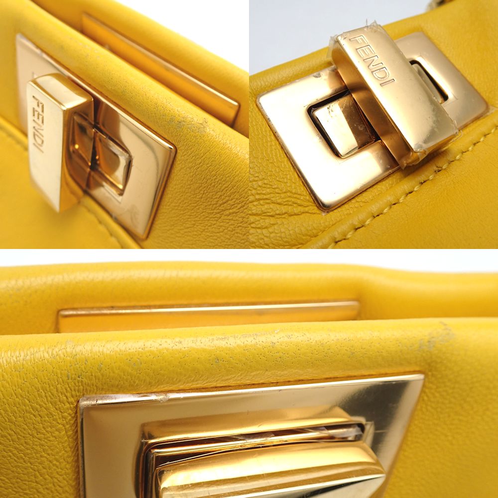 Fendi Mini Peekaboo 2Way Leather Bag