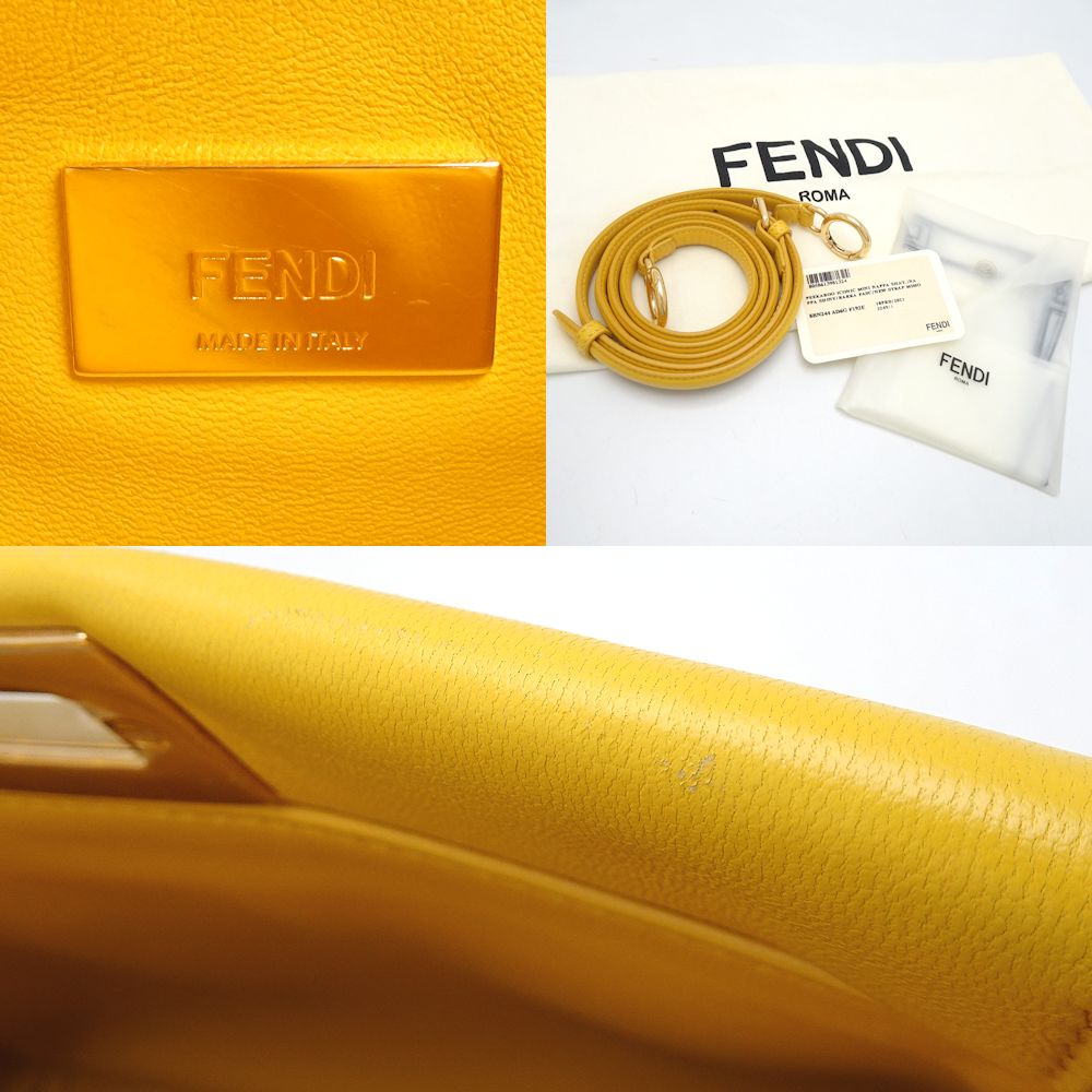 Fendi Mini Peekaboo 2Way Leather Bag