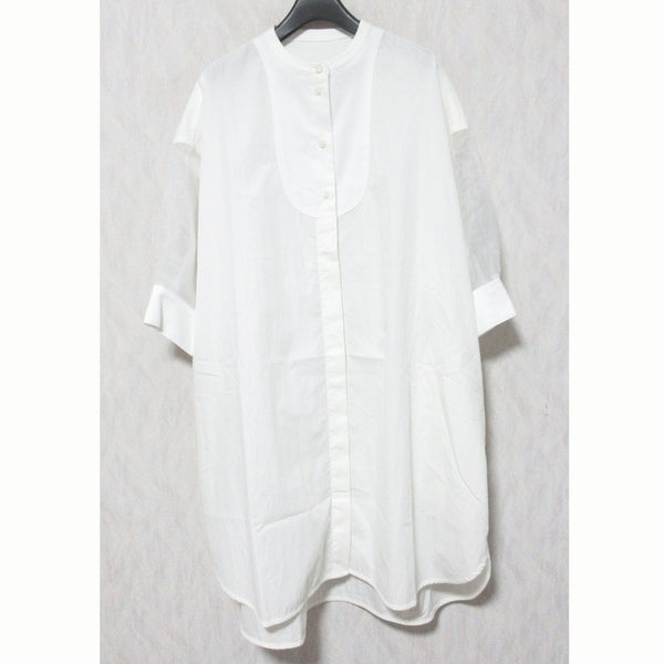YONFA Sheer Sleeve Shirt Dress