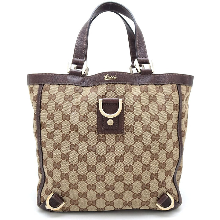 Gucci Abbey Tote Bag GG Canvas Leather