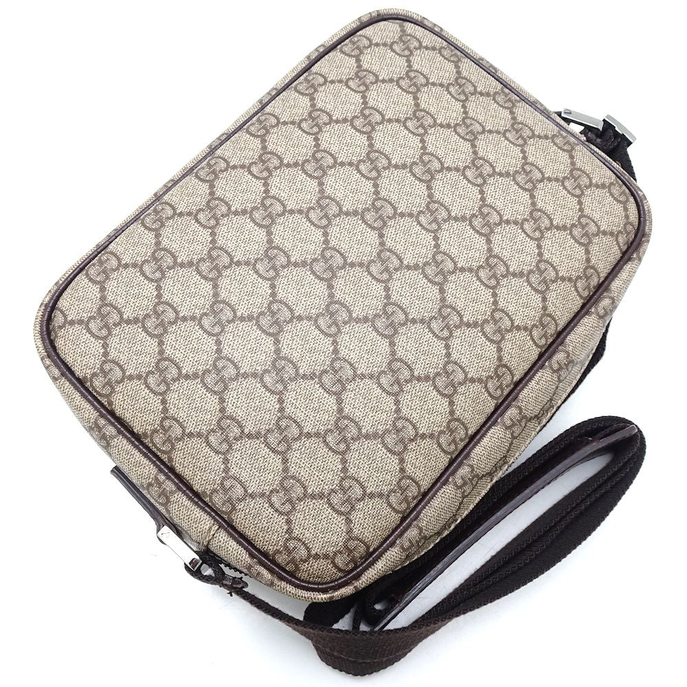 Gucci Shoulder Bag PVC Coated Canvas Leather