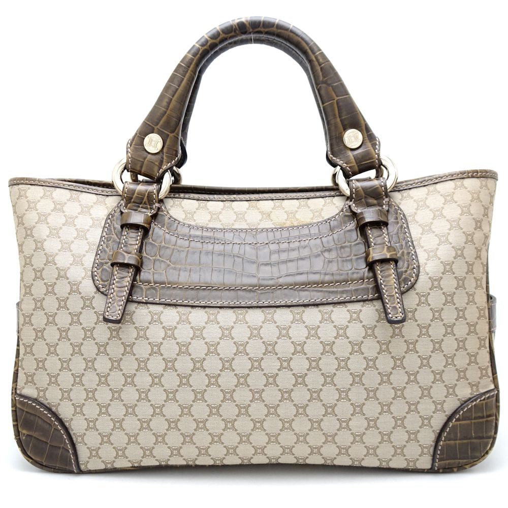 Celine Canvas Leather Boogie Handbag