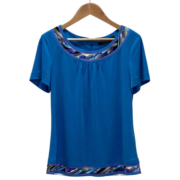 LEONARD FASHION Floral Stretch Blouse